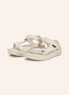 Sandały damskie - Teva Sandały Midform Universal Canvas beige - miniaturka - grafika 1