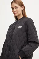 Kurtki damskie - Guess kurtka bomber RGINE damski kolor czarny przejściowa V4YL01 WGB70 - miniaturka - grafika 1