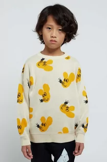 Swetry dla dziewczynek - Bobo Choses sweter bawełniany dziecięcy kolor biały - grafika 1