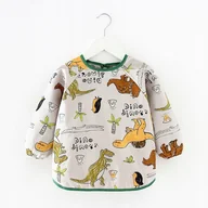 Śliniaki i fartuszki - Elegancki Śliniaczek Do Jedzenia Z Rękawami Premium - miniaturka - grafika 1