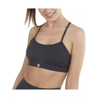 Bielizna sportowa damska - Biustonosz sportowy Cane Mid Support Sportbra - szary - miniaturka - grafika 1