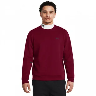Męska bluza dresowa  nierozpinana bez kaptura Under Armour UA Unstoppable Flc Crew Eu - czerwona - UNDER ARMOUR - Bluzy sportowe męskie - miniaturka - grafika 1