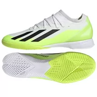 Piłka nożna - Buty piłkarskie adidas X Crazyfast.3 In M ID9340 białe białe - miniaturka - grafika 1