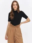 Swetry damskie - Golfy damskie czarny - SGO0277CA golf krótki rękaw - TOP SECRET - Odzieżowy sklep internetowy TOP SECRET - miniaturka - grafika 1