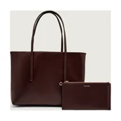 Torebki damskie - Calvin Klein Shopperka + saszetka - miniaturka - grafika 1