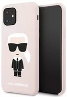 Etui i futerały do telefonów - Karl Lagerfeld Fullbody Silicone Iconic Etui iPhone 11 Pink) 10_15124 - miniaturka - grafika 1