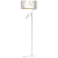 Lampy stojące - Milagro Lampa podłogowa ZIGGY WHITE White/Gold 1xE27 + 1x mini GU10 MLP7571 - miniaturka - grafika 1