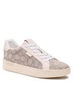 Sneakersy damskie - Coach Sneakersy Lowline Jacquard G5037 10011275EDC Beżowy - miniaturka - grafika 1