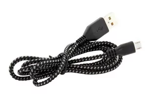 ATL KK21C Kabel micro USB 1m czarny oplot AP_52729 - Kable USB - miniaturka - grafika 1