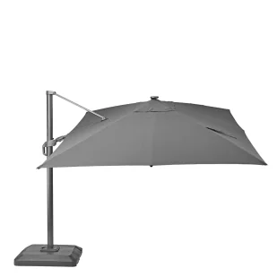 Naterial Parasol ogrodowy Sonora II ze światłem LED 391x282x274 cm antracytowy - Parasole ogrodowe - miniaturka - grafika 1