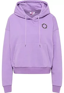 myMo Damska bluza z kapturem blond, jasnofioletowa, XL, jasnoliliowy , XL - Bluzy damskie - miniaturka - grafika 1