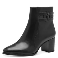 Botki damskie - MARCO TOZZI Damskie botki Zip+Slip 2-25326-43, czarny Comb, 41 EU - miniaturka - grafika 1