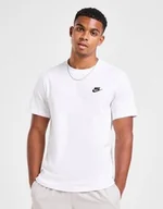 Koszulki męskie - 3292 Koszulka Męska Nike T-shirt Bawełniana Małe Logo Haftowane Biała S - miniaturka - grafika 1
