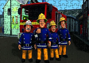 Puzzle Układanka 24 el : Strażak Sam + Woreczek Z Nadrukiem - Puzzle - miniaturka - grafika 1