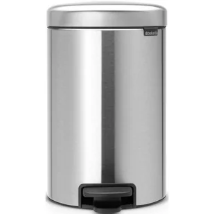 Brabantia Kosz pedałowy 12l, stal matowa - Kosze na śmieci - miniaturka - grafika 1