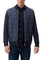 Kurtki męskie - s.Oliver Męska kurtka z długim rękawem, mieszanka materiałów, niebieska, 3XL - miniaturka - grafika 1