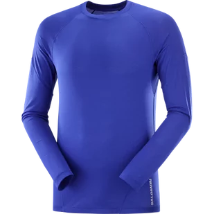KOSZULA MĘSKA SALOMON CROSS RUN LS M C20338 - Koszulki sportowe męskie - miniaturka - grafika 1