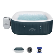 Baseny ogrodowe - Bestway - 60015 - Dmuchane SPA Basen z hydromasazem Lay-Z-Spa 180 x 180 cm - miniaturka - grafika 1