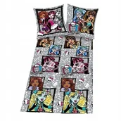 Pościel dla dzieci - pościel dziecięca bawełniana 160x200 Monster High Lalki Dwustronna - miniaturka - grafika 1