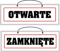 Tablice BHP - Tablica laminowana A3/2 - otwarte/zamknięte - dwustronna - miniaturka - grafika 1