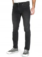 Spodnie męskie - Pepe Jeans Czarne Spodnie Jeansowe Męskie Długie 32/32 1Z1 - miniaturka - grafika 1