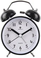 Zegary - Perfect PT525-1320-1 czarny 8 cm podświetlenie cichy chód - miniaturka - grafika 1