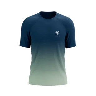 COMPRESSPORT Koszulka biegowa PERFORMANCE SS T-SHIRT poseidon/ice flow - Koszulki sportowe męskie - miniaturka - grafika 1