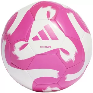 Piłka nożna adidas Tiro Club biało-różowa HZ6913 - rozmiar piłek - 4 - Piłka nożna - miniaturka - grafika 1