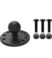 Uchwyty samochodowe do telefonów - RAM Mount Okrągła Podstawa Montażowa z Kulą B 1" i 3 Śruby 8-32 x 5/8" - miniaturka - grafika 1