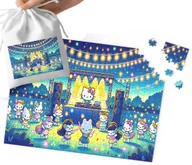 Puzzle - PUZZLE - HELLO KIT.TI KOTKI WZORY Z BAJEK PREZENT NA ŚWIĘTA 192el +WORECZEK - miniaturka - grafika 1