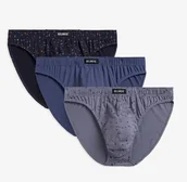 Majtki męskie - SLIPY ATLANTIC 3MP-165 WL24 (kolor grafit, rozmiar M) - miniaturka - grafika 1