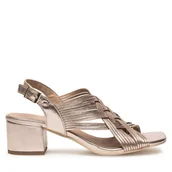 Sandały damskie - Sandały Lasocki WB-ELA-33 Złoty - miniaturka - grafika 1