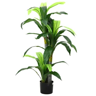 vidaXL Sztuczne drzewo Draceny 36 liści 120 cm zielone - Sztuczne kwiaty - miniaturka - grafika 1