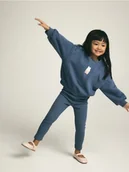 Bluzy dla dziewczynek - Reserved - Bawełniany komplet - ciemnoszary - miniaturka - grafika 1