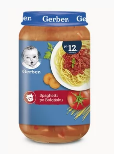 Gerber Junior Spaghetti po bolońsku 12m+ 250 g) obiadek - Dania dla dzieci - miniaturka - grafika 1