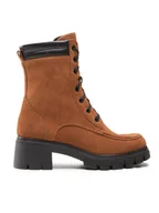 Botki damskie - Simple Trapery SL-39-02-000067 Brązowy - miniaturka - grafika 1