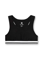 Biustonosze - Sanetta Dziewczęcy biustonosz sportowy czarny, Super Black, 140 cm - miniaturka - grafika 1
