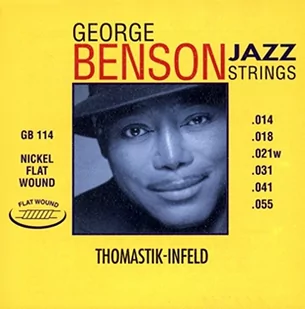 Thomastik Einzelsaite G .020fw Nickel, flatwound GB20 für E-Gitarre George Benson Jazz Satz GB112 - Struny gitarowe  - miniaturka - grafika 1