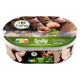 Carrefour Extra Lody o smaku czekolada-orzech 900 ml - Lody i desery lodowe - miniaturka - grafika 1