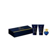 Zestawy perfum damskich - Versace Pour Femme Dylan Blue Zestaw Miniatura Woda Perfumowana 15 ml + Żel 25 ml + Balsam 25 ml - miniaturka - grafika 1