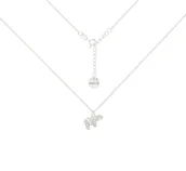 Naszyjniki - Srebrny choker pancerka z niedźwiedziem - miniaturka - grafika 1