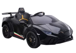 Import LEANToys Auto na akumulator Lamborghini Huracan Czarne - Pojazdy elektryczne dla dzieci - miniaturka - grafika 1