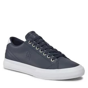 Sneakersy Tommy Hilfiger Th Hi Vulc Street Low Lth Ess FM0FM04896 Desert Sky DW5 - Półbuty męskie - miniaturka - grafika 1