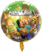 Balony i akcesoria - Balon foliowy MINECRAFT PIXELE 45 cm - miniaturka - grafika 1