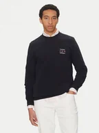 Bluzy męskie - Tommy Hilfiger Bluza Stack MW0MW38673 Granatowy Regular Fit - miniaturka - grafika 1