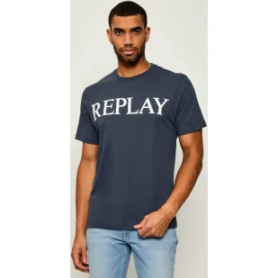 Replay T-shirt Regular Fit - Koszulki męskie - miniaturka - grafika 1