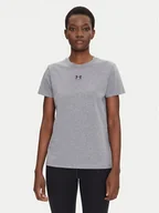 Koszulki i topy damskie - Under Armour Koszulka techniczna Rival Core 1383648 Szary Regular Fit - miniaturka - grafika 1
