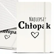 Notesy i bloczki - Notes Notatnik Bujo A5 Biały NAJLEPSZY CHŁOPAK Wz - miniaturka - grafika 1