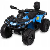 Pojazdy elektryczne dla dzieci - OUTLANDER POJAZD TERENOWY QUAD NA AKUMULATOR 4X4 MOCNY 4 X 200W NIEBIESKI - miniaturka - grafika 1