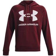 Bluzy męskie - Bluza męska Under Armour Rival Fleece Big Logo HD bordowa 1357093 690-M - miniaturka - grafika 1